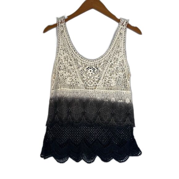 American Eagle Outfitters Ombre Crochet Lace Sleeveless Tank Top Size Small/P - Picture 1 of 6